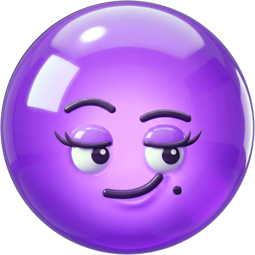 Eva, the purple Bopling — dramatic, theatrical