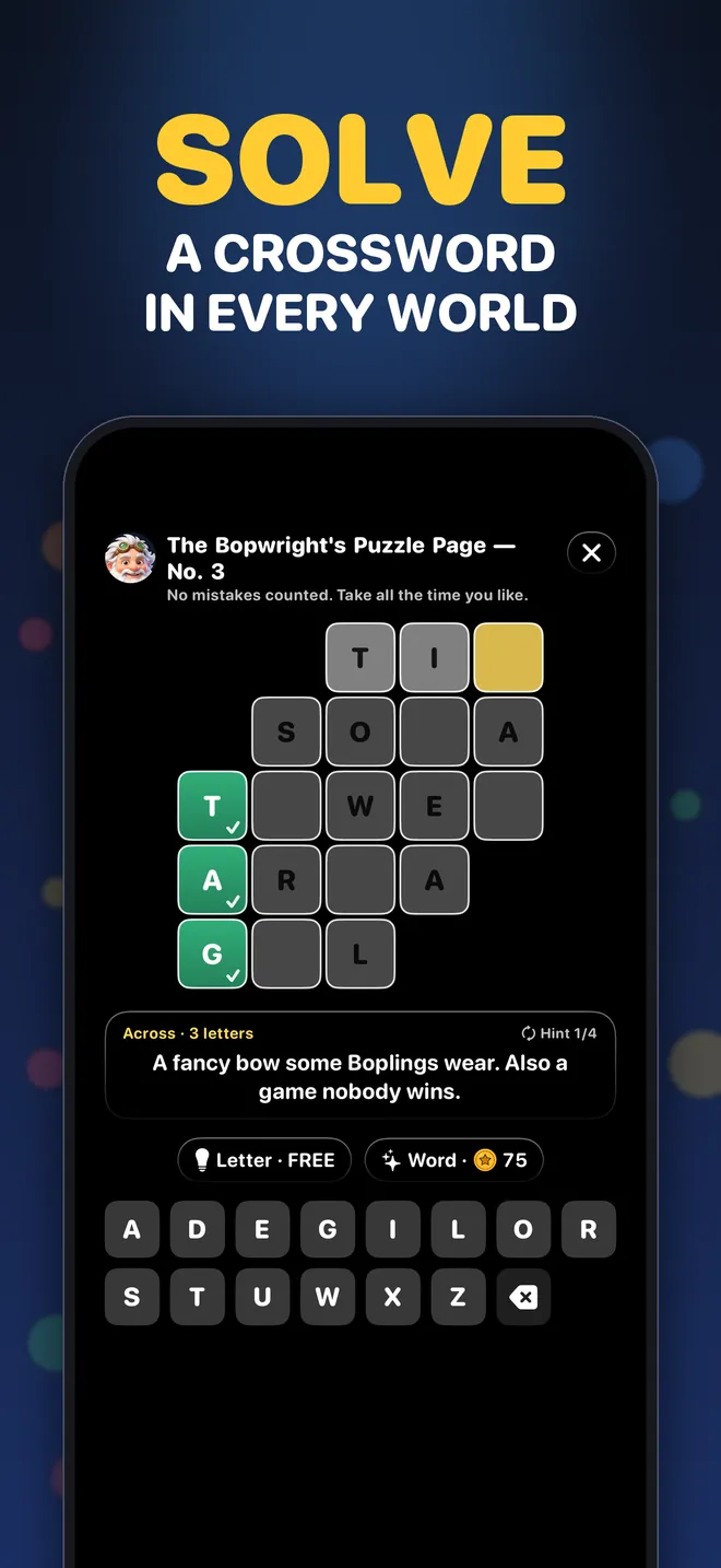 Solve a crossword in every world