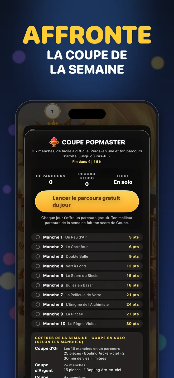 Affronte la coupe de la semaine